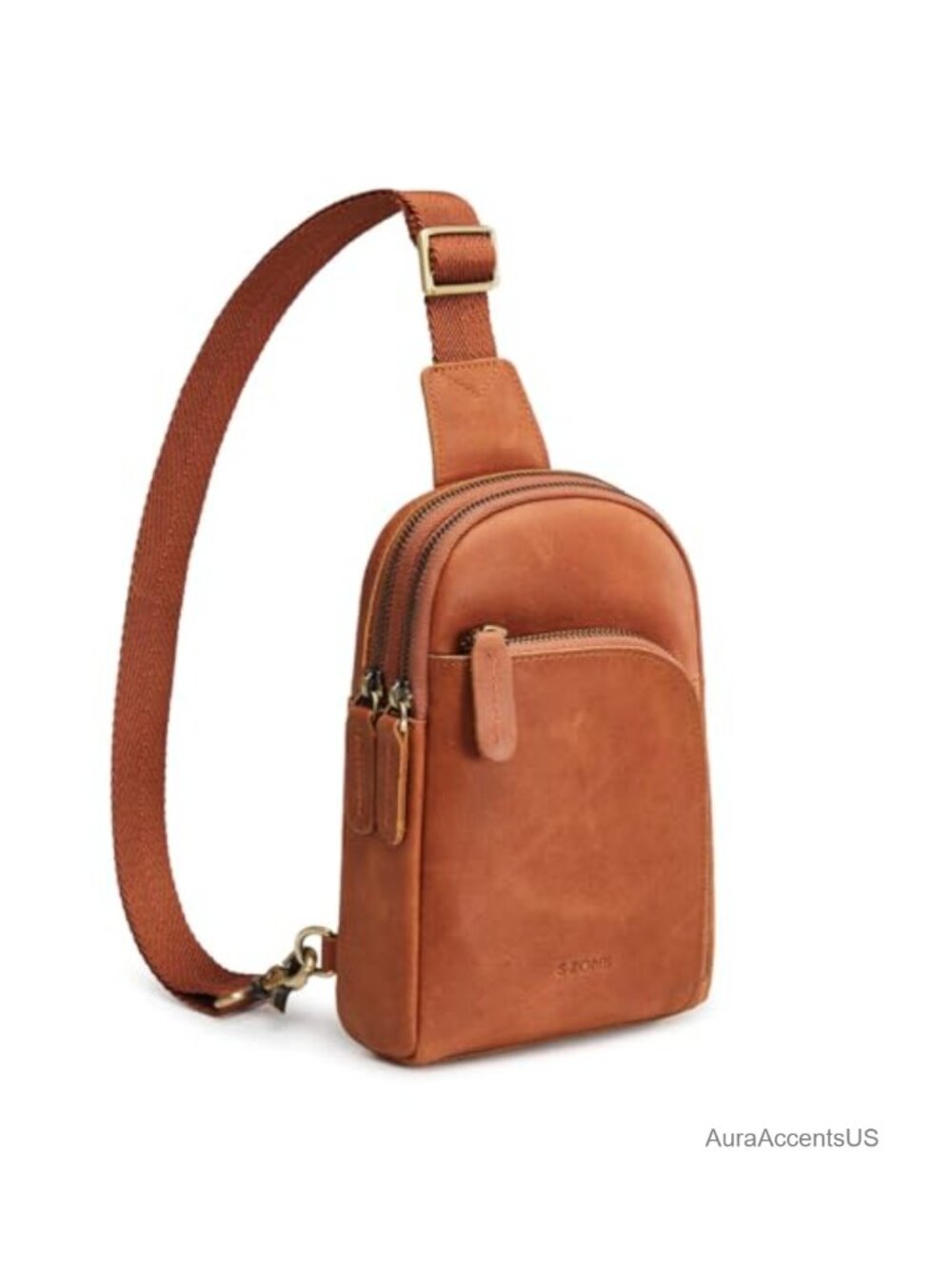 Genuine Leather RFID Blocking Sling Bag Crossbody Fanny Pack